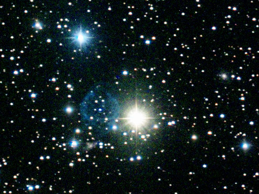 PK59-18.1 planetary nebula color image